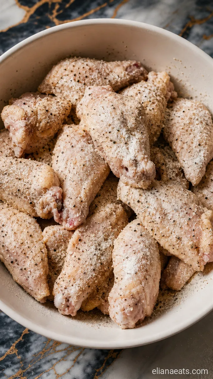 Step 1: Coat the Wings in the Dry Rub