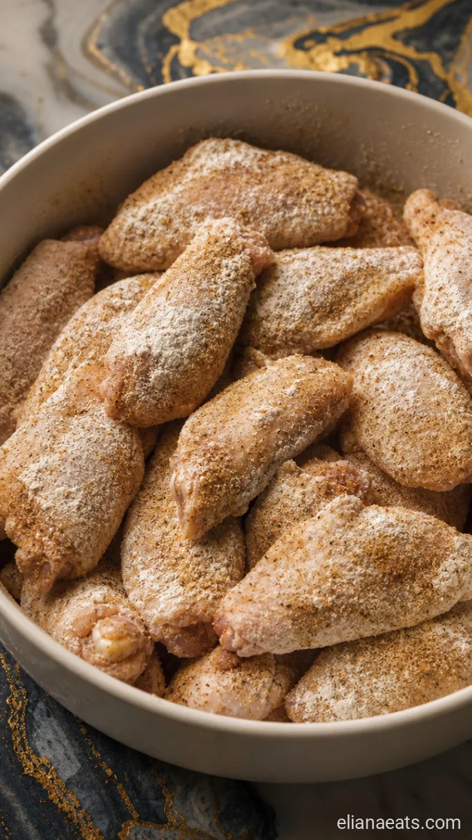 Step 1: Coat the Wings in the Dry Rub