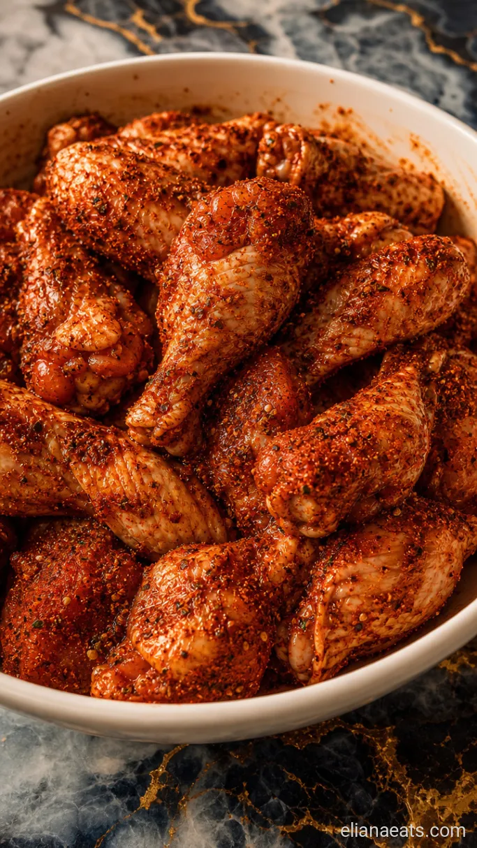Step 1: Coat the Wings in the Rub