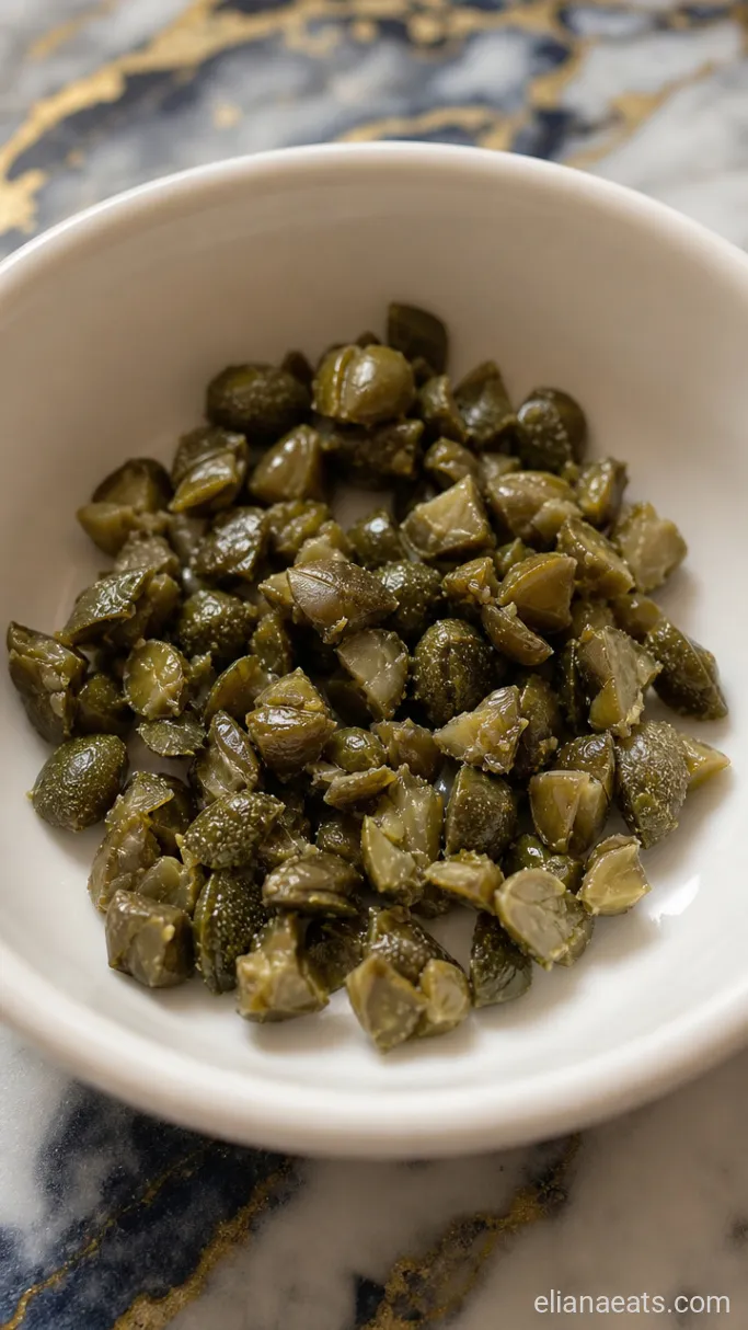 Step 1: Drain and Chop the Capers