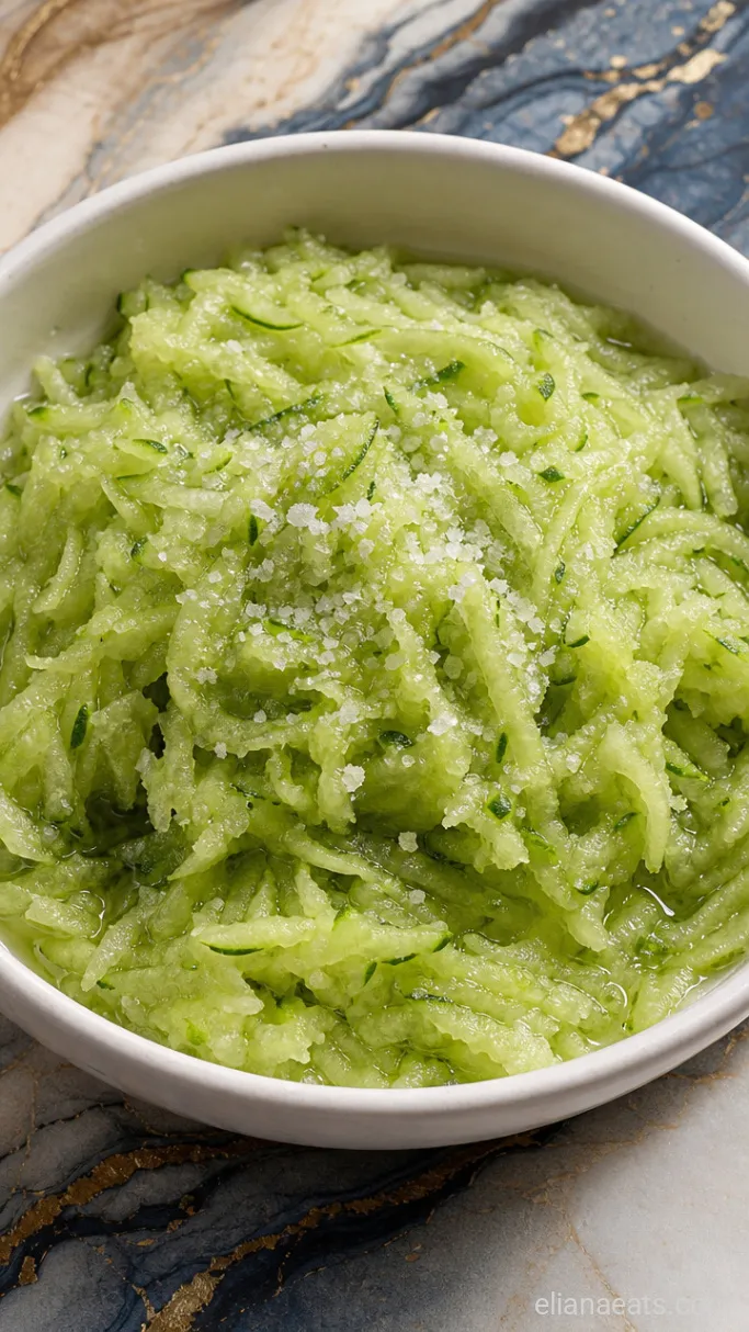 Step 1: Drain the Cucumber
