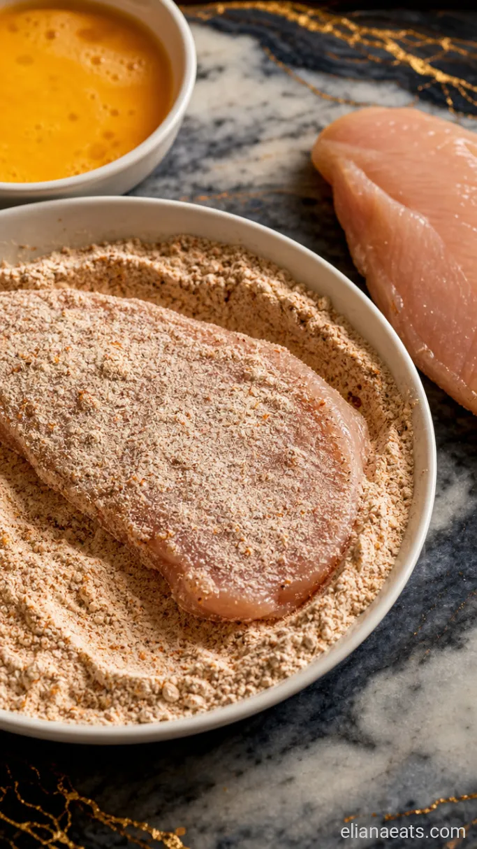 Step 1: Dredge the Chicken