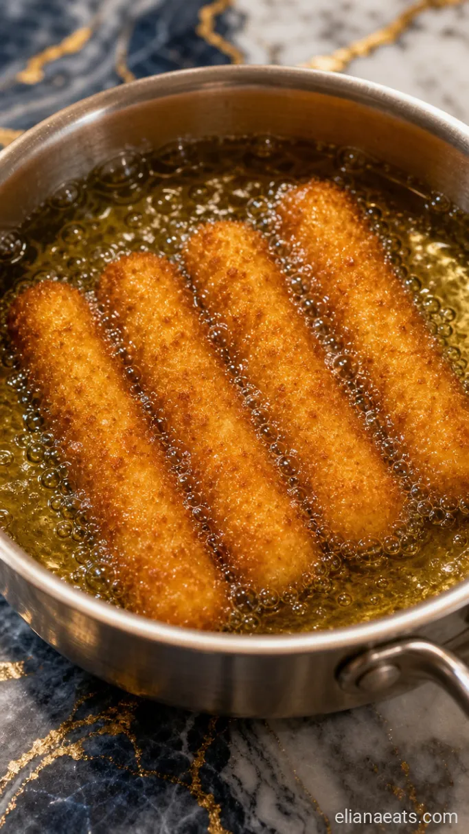 Step 1: Fry the Mozzarella Sticks