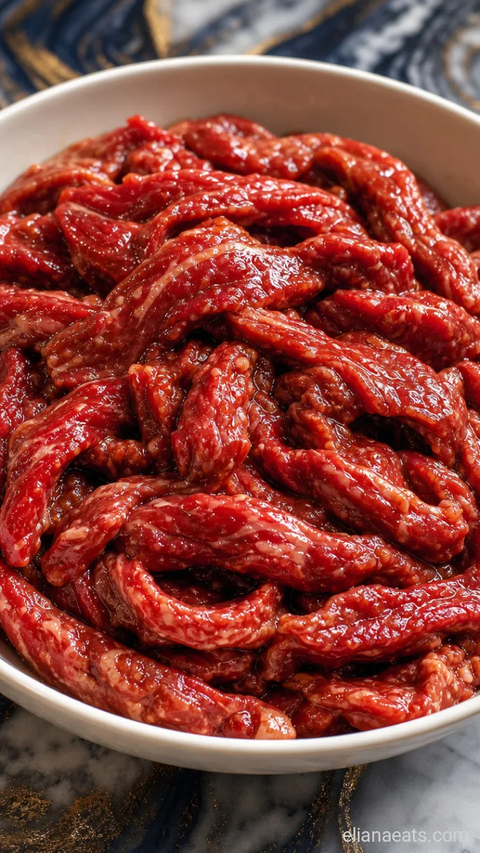 Step 1: Marinate the Beef