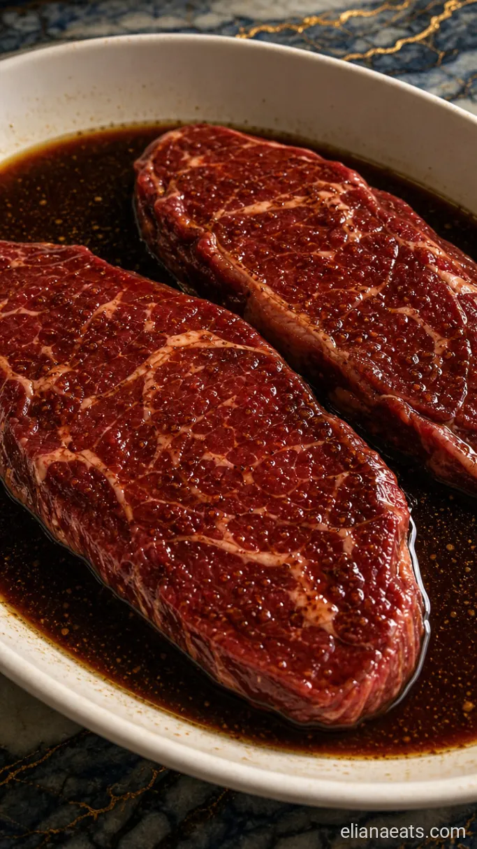 Step 1: Marinate the Steaks