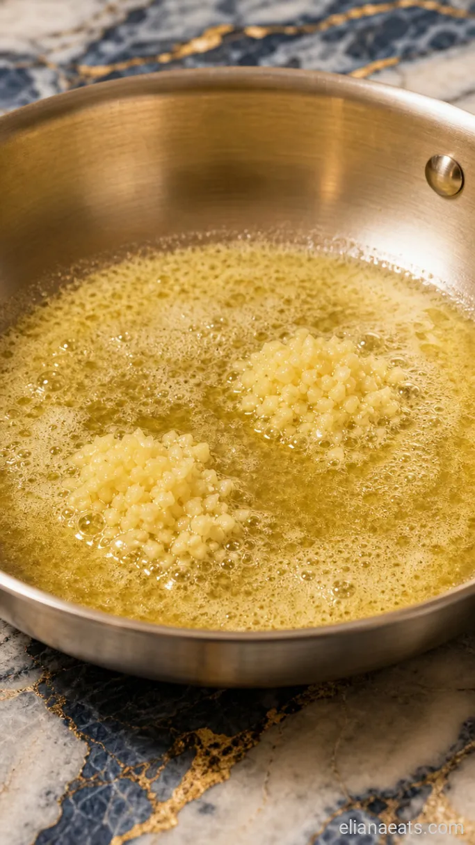 Step 1: Melt the Butter and Soften the Garlic