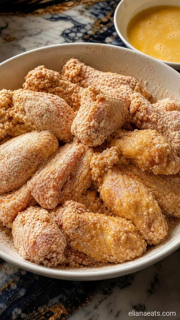 Step 1: Mix the Dredge and Coat the Wings