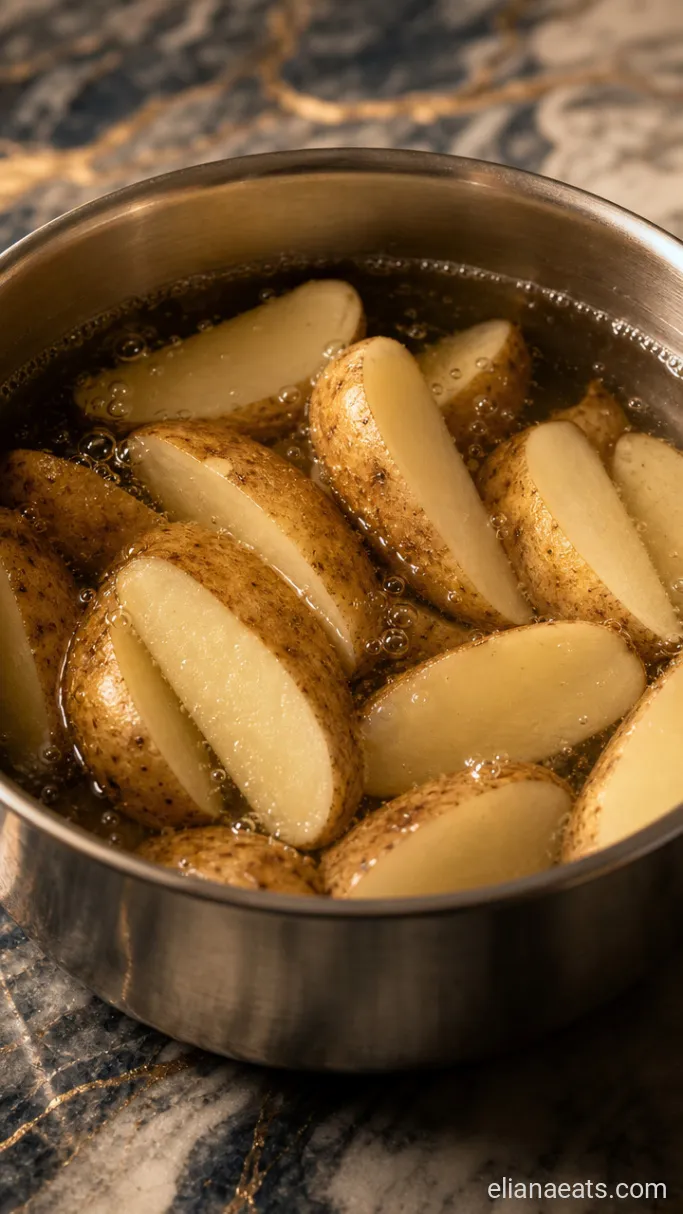 Step 1: Parboil the Wedges
