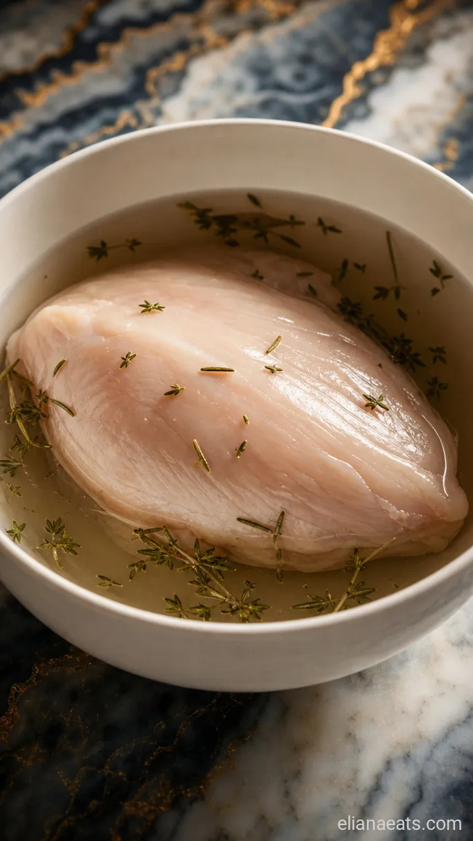 Step 1: Poach the Chicken Breast