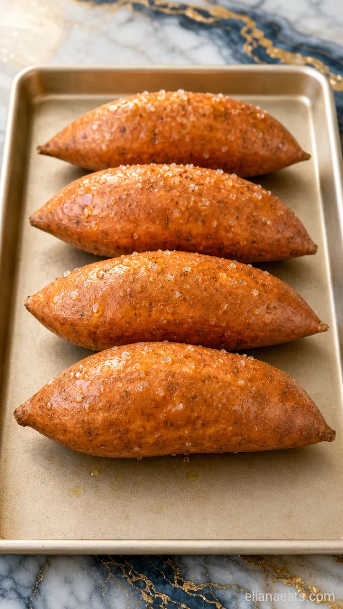 Step 1: Rub and Bake the Sweet Potatoes