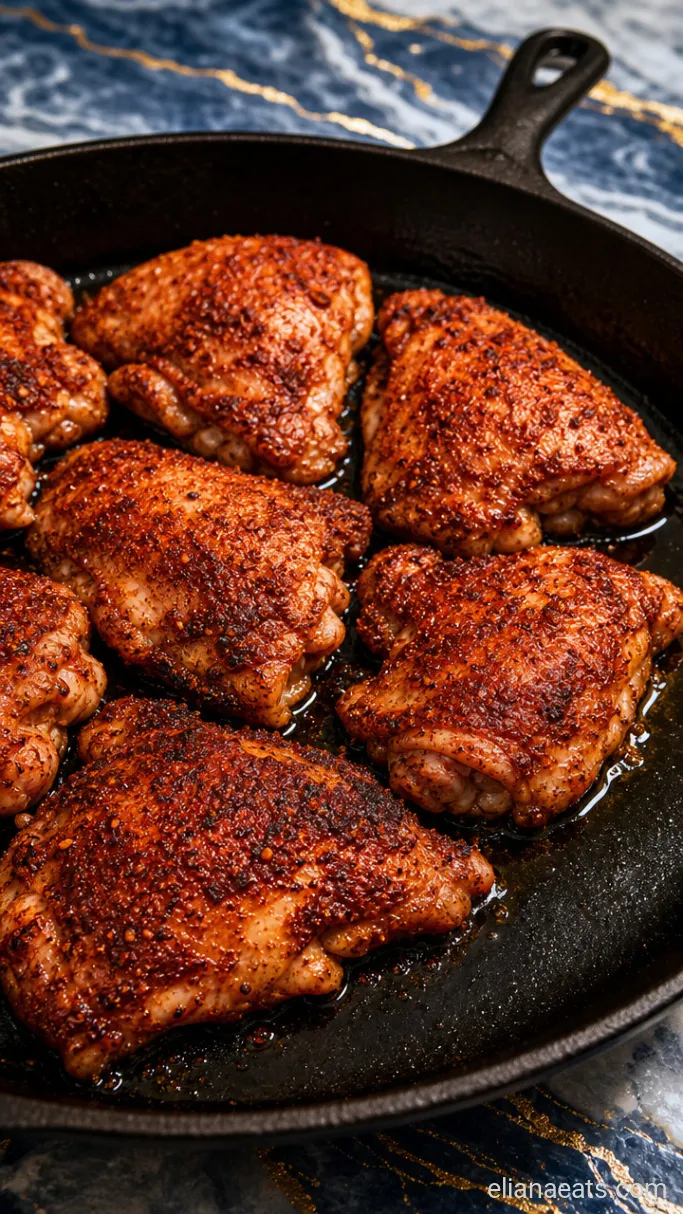Step 1: Rub and Sear the Chicken