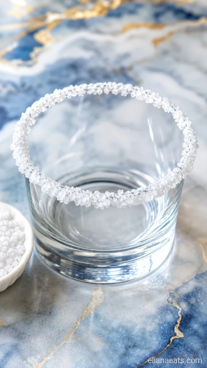 Step 1: Salt the Rim and Fill the Glass