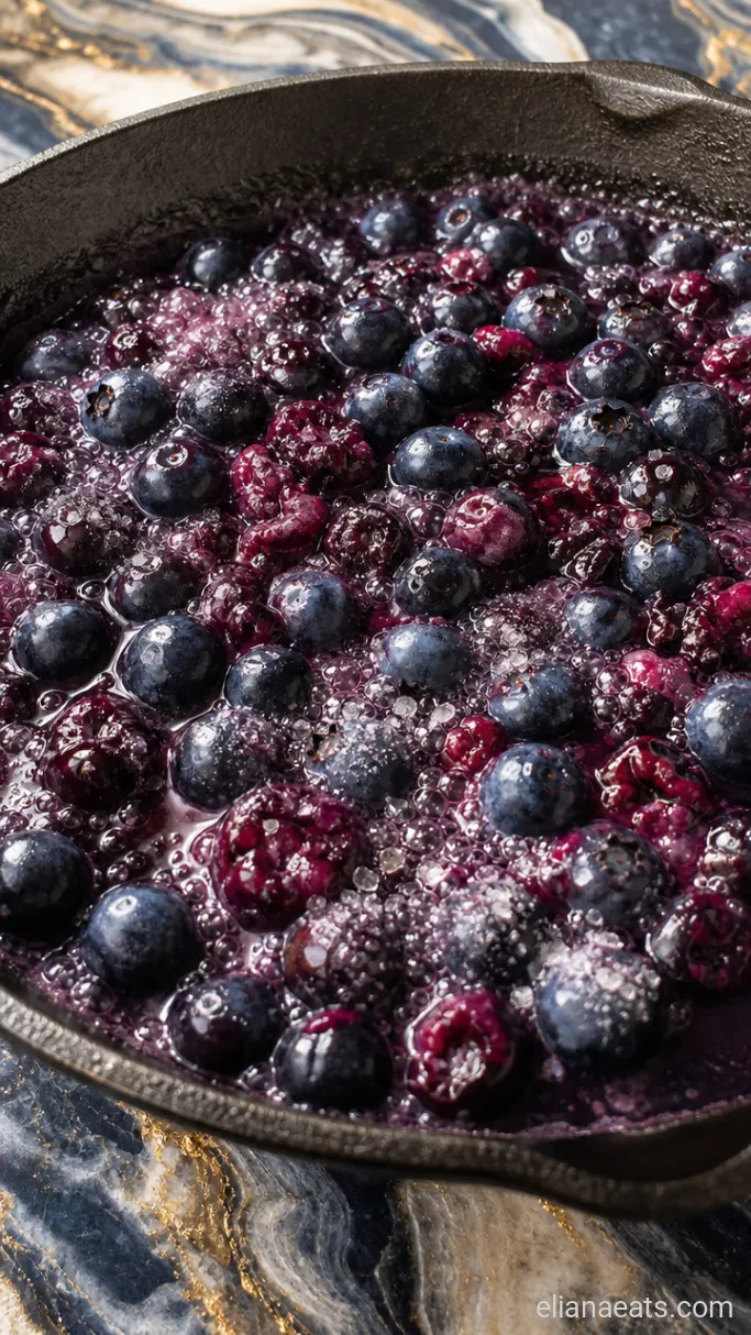 Step 1: Simmer the Blueberry Compote