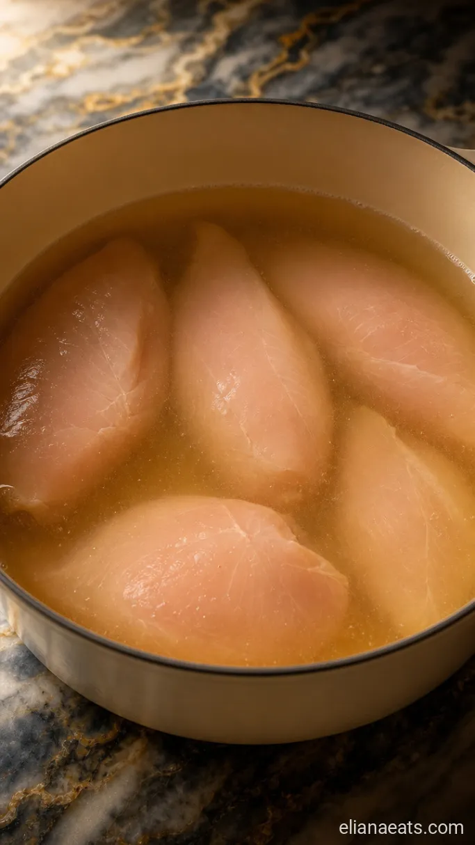 Step 1: Simmer the Chicken