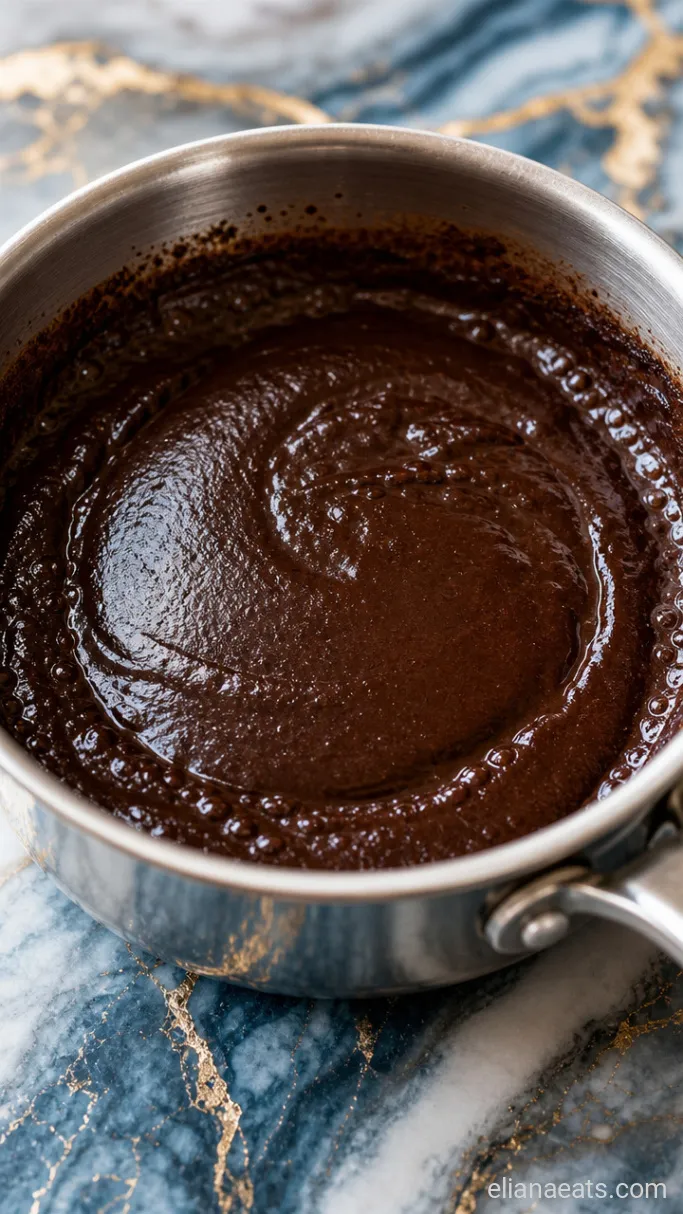 Step 1: Simmer the Mocha Sauce