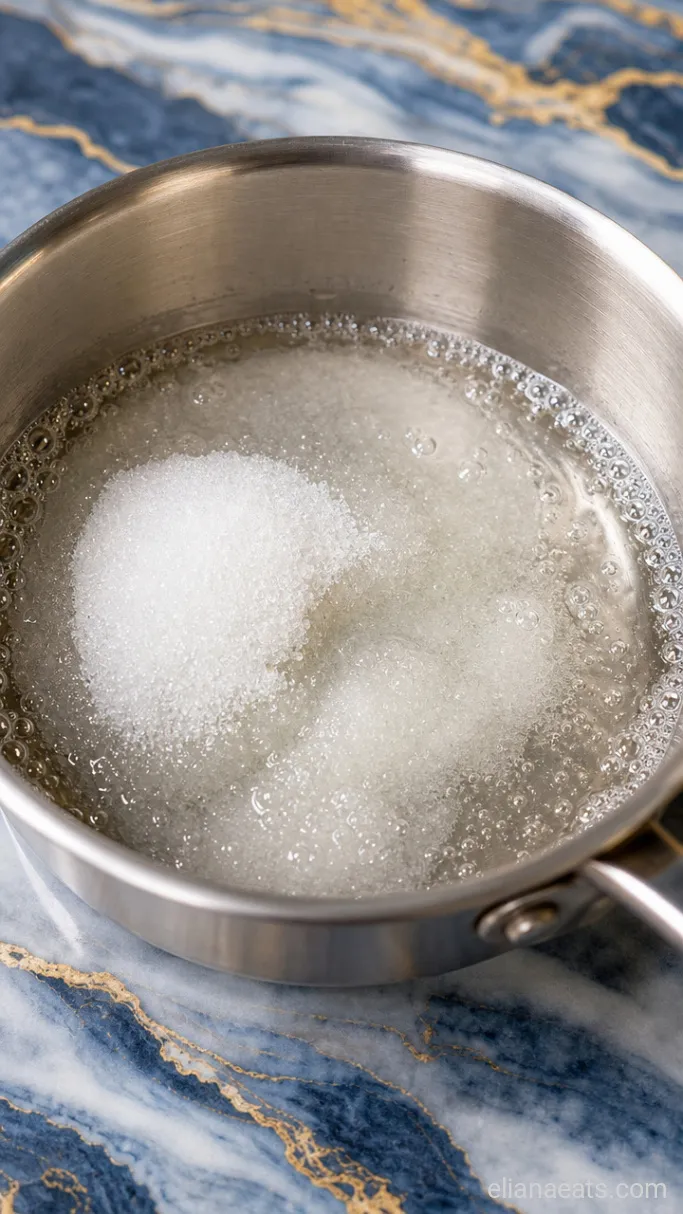 Step 1: Simmer the Vanilla Simple Syrup