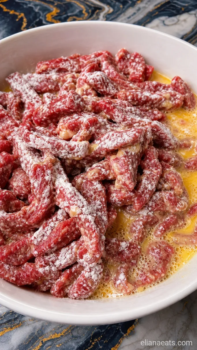 Step 1: Slice and Coat the Beef