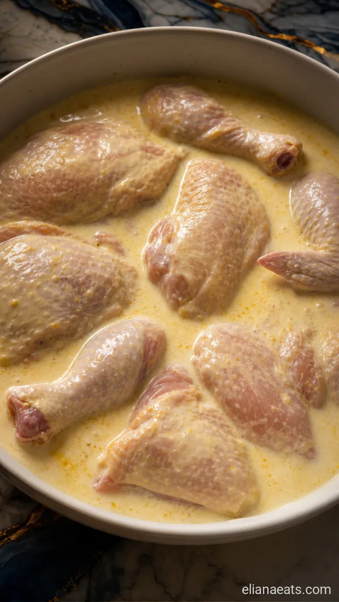 Step 1: Soak the Chicken in Buttermilk