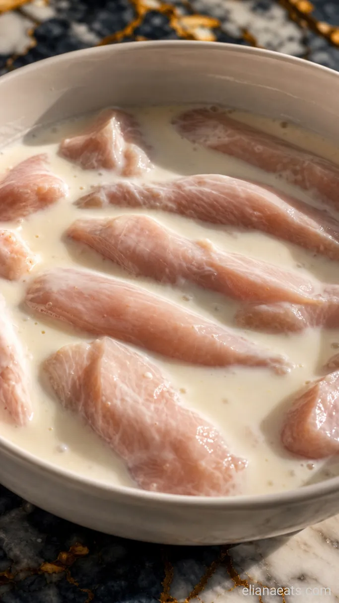 Step 1: Soak the Chicken in Buttermilk