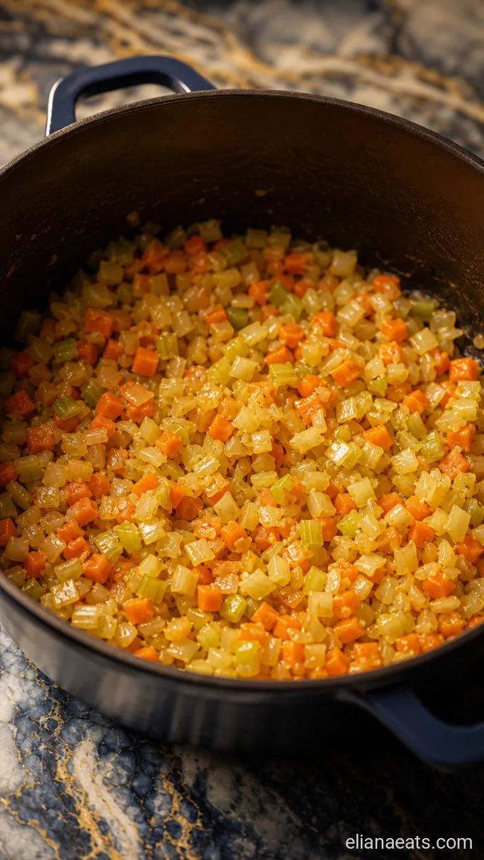 Step 1: Soften the Vegetables