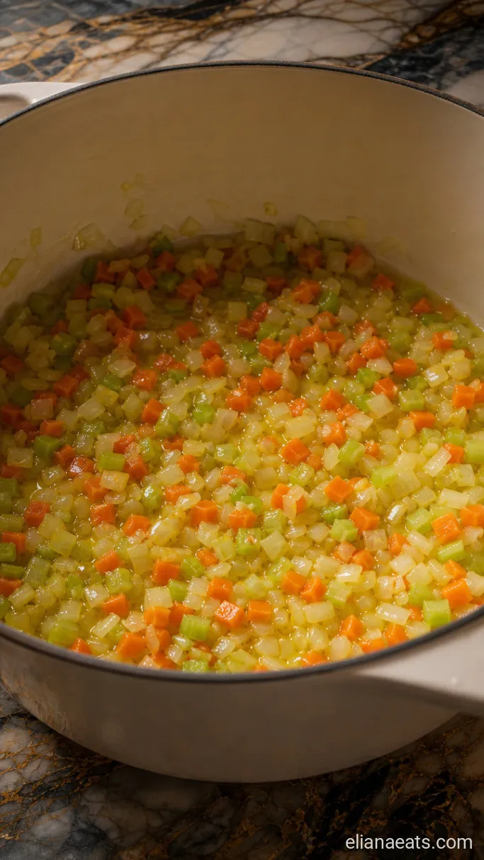 Step 1: Soften the Vegetables