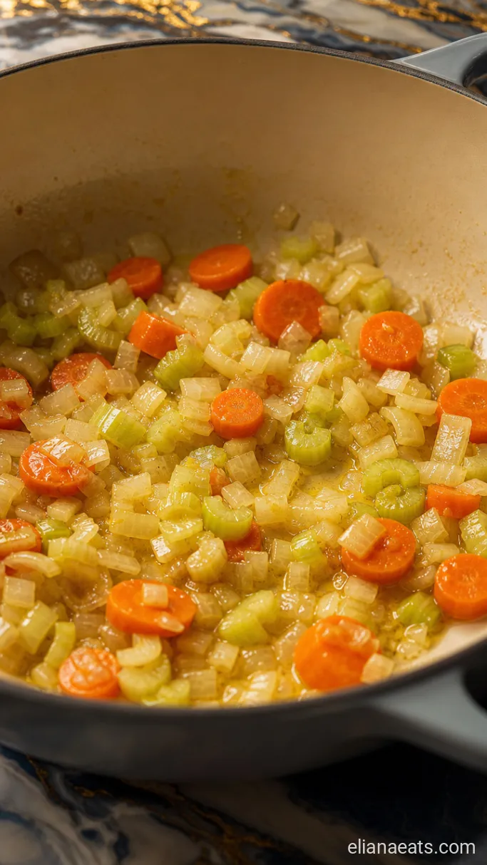 Step 1: Soften the Vegetables
