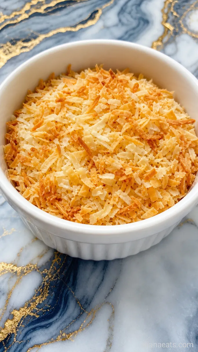 Step 1: Toast the Coconut
