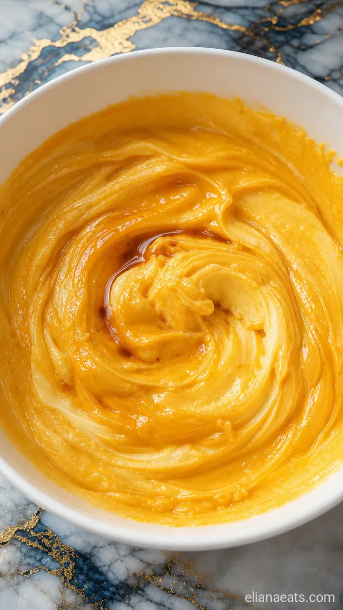 Step 2: Blend In the Pumpkin and Egg Yolk