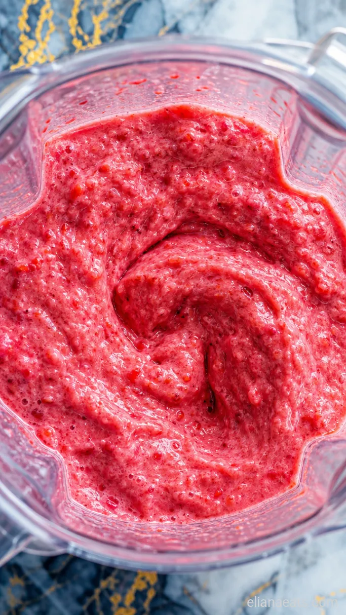 Step 2: Blend the Strawberry Base