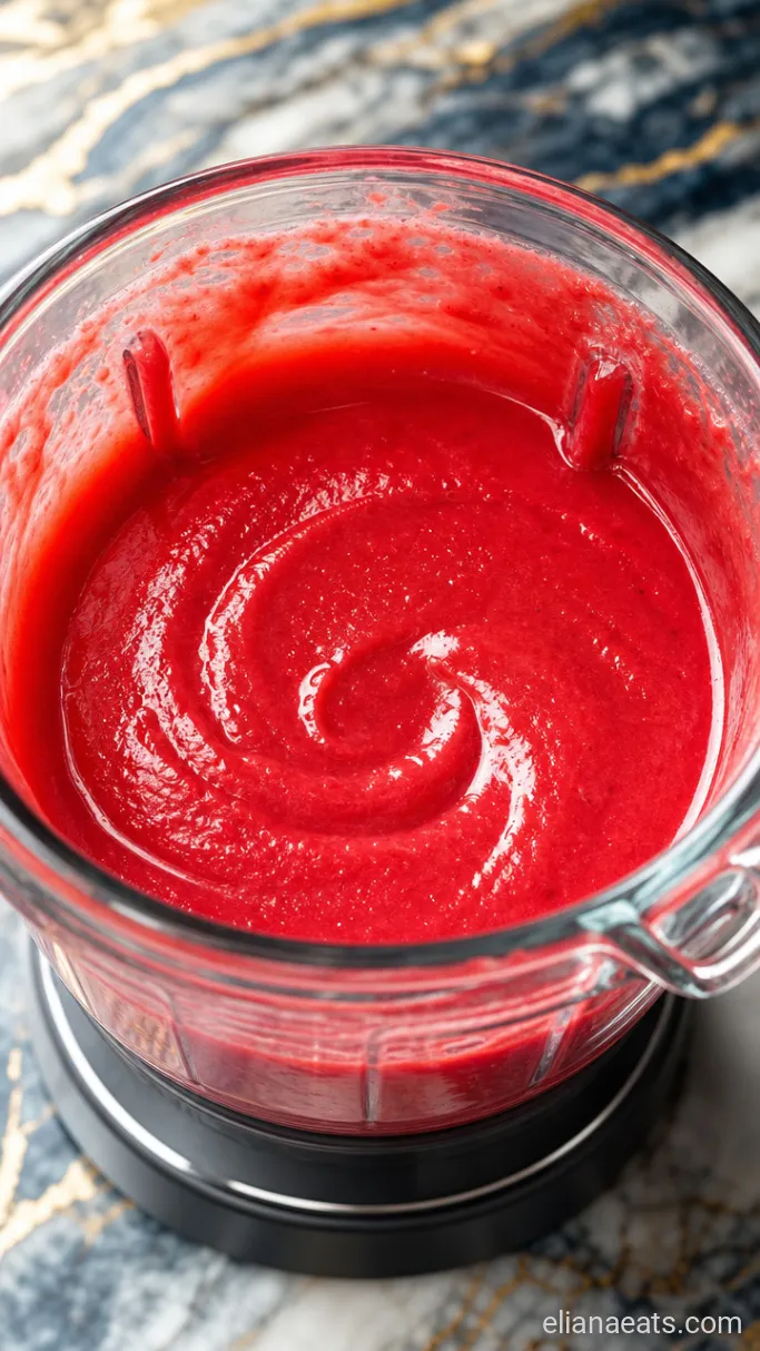 Step 2: Blend the Strawberry Mixture