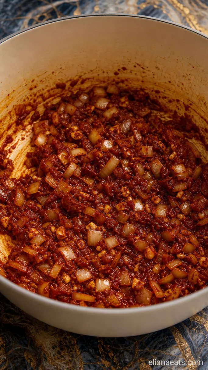 Step 2: Bloom the Tomato Paste