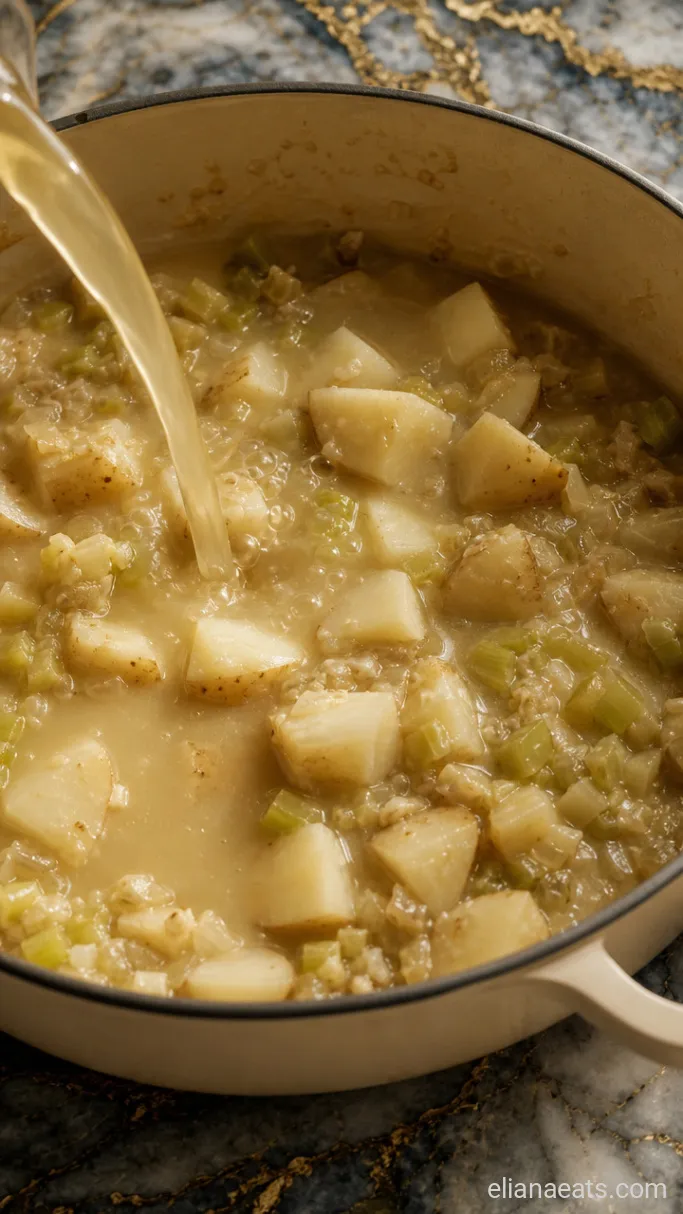 Step 2: Build the Roux and Add the Potatoes