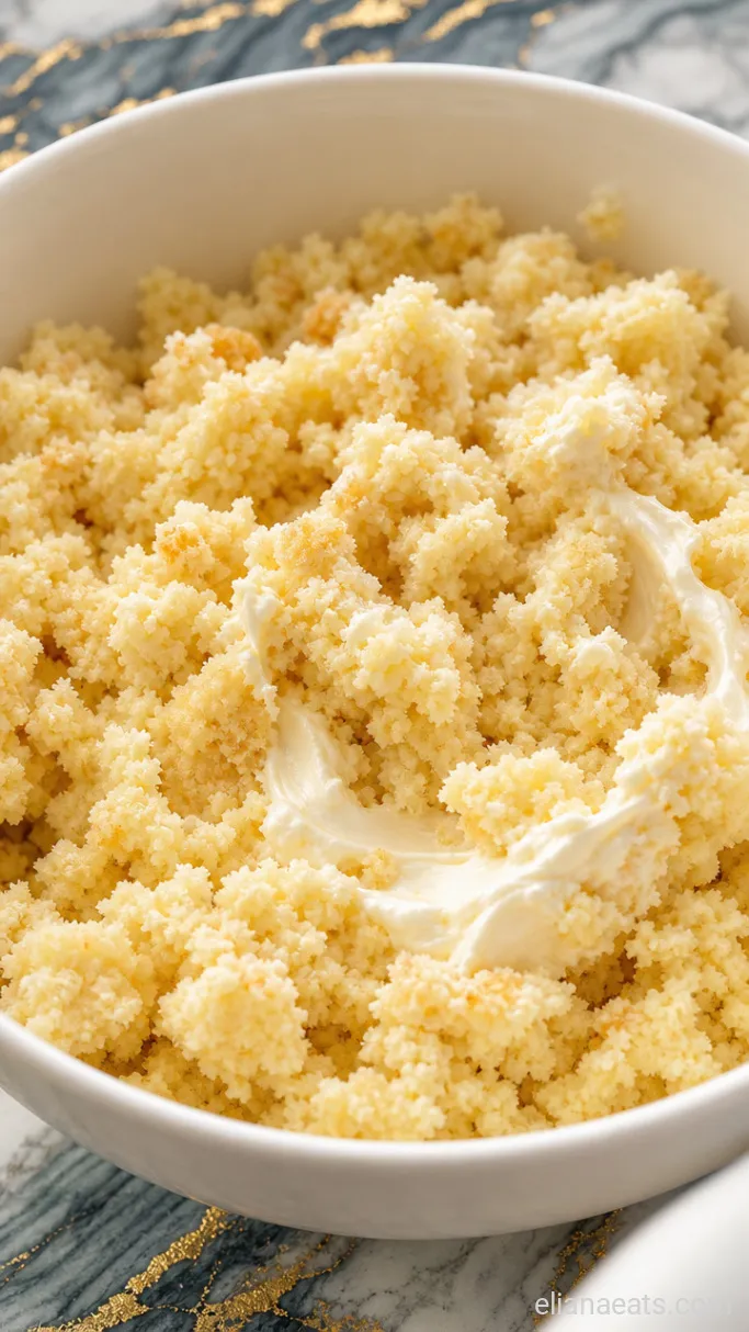 Step 2: Crumble and Bind the Cake