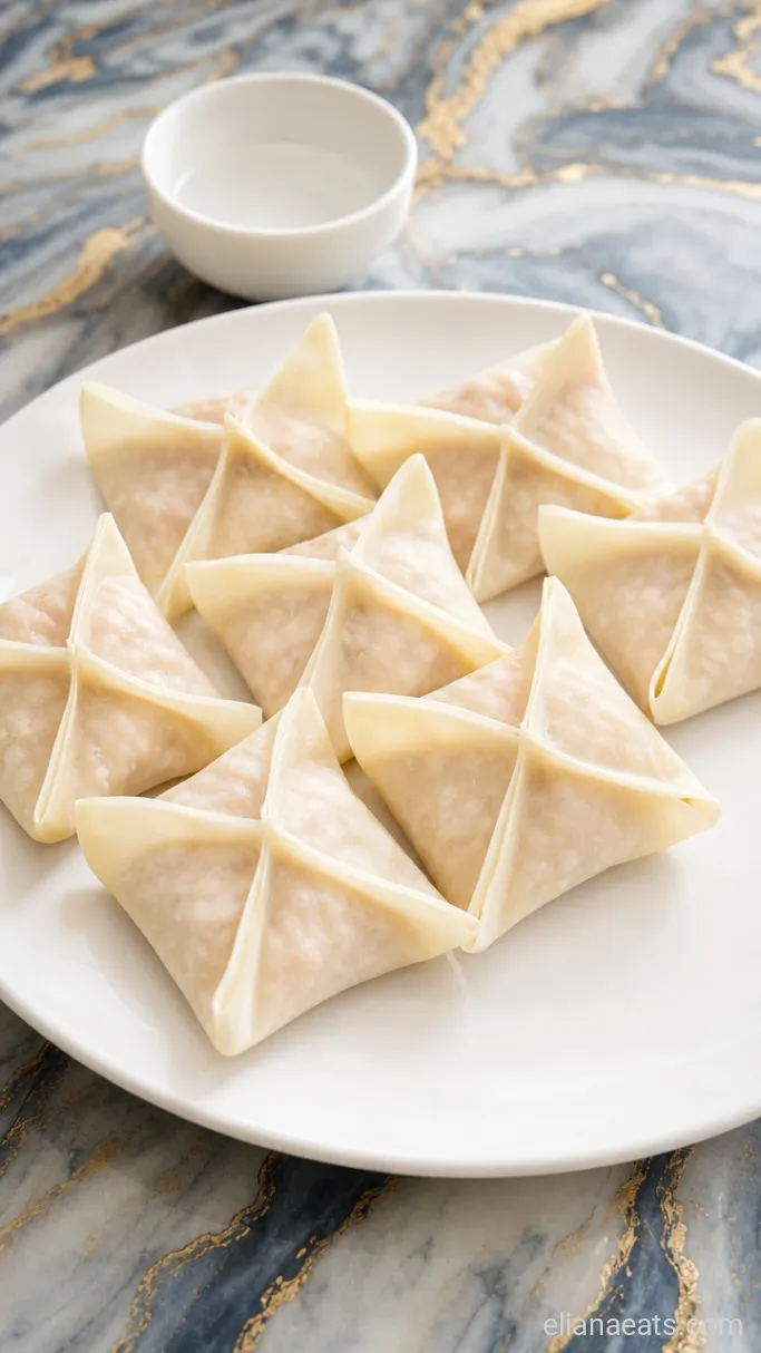 Step 2: Fill and Fold the Wontons
