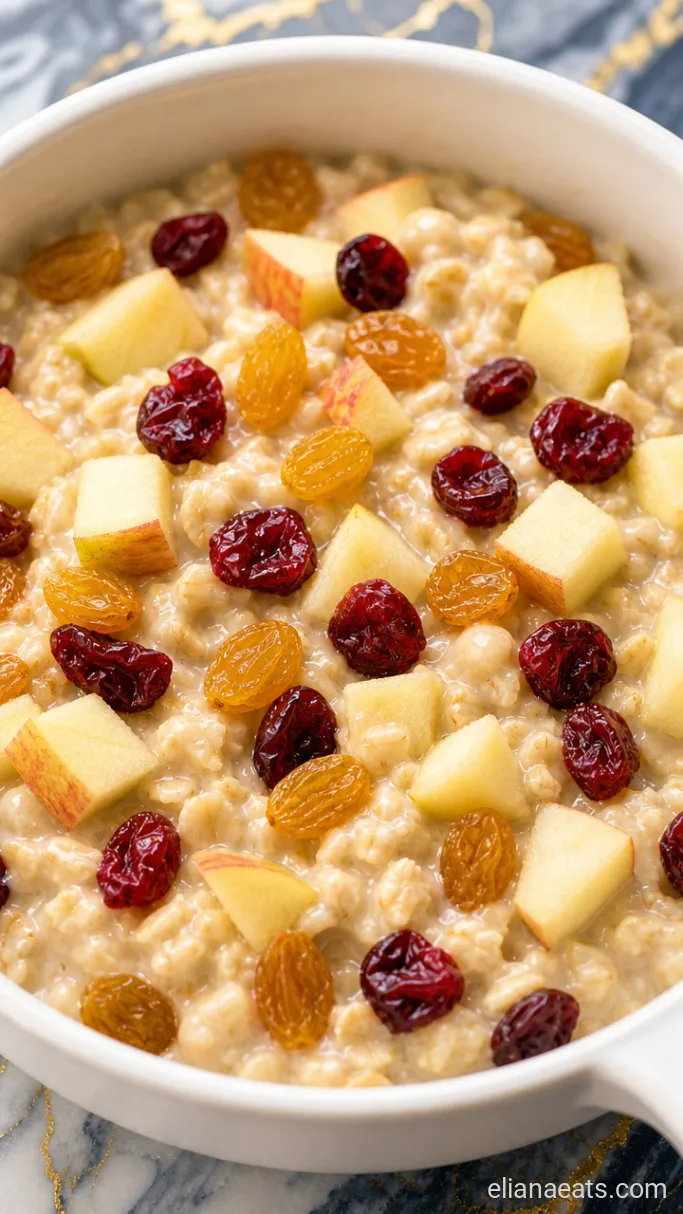 Step 2: Fold in the Apple and Dried Fruit