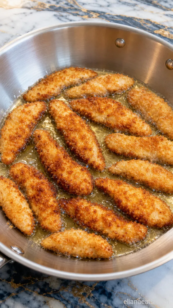 Step 2: Fry the Chicken Strips
