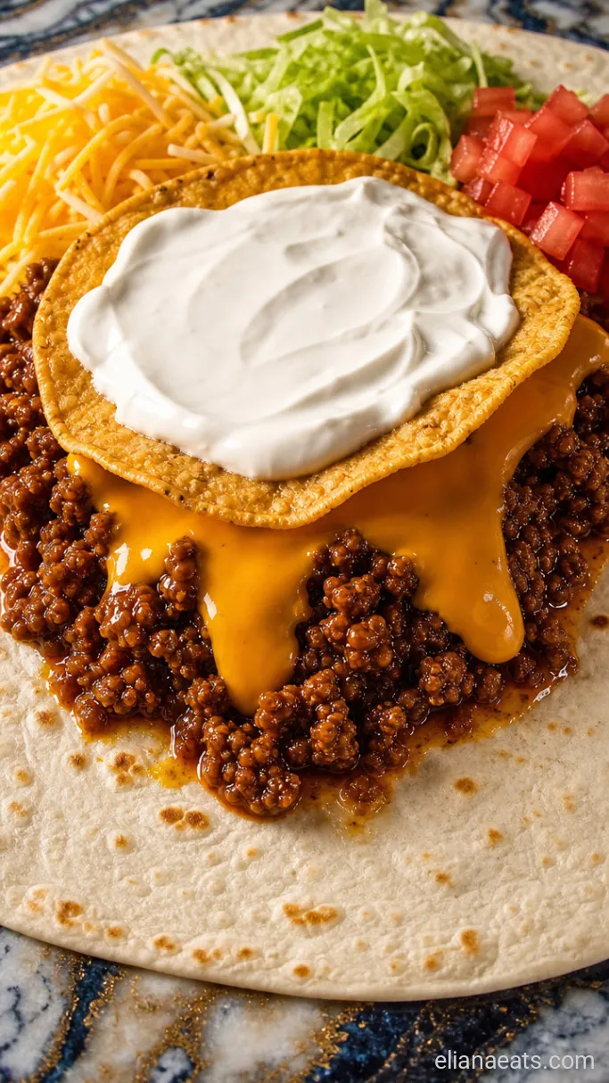 Step 2: Layer the Crunch Wrap