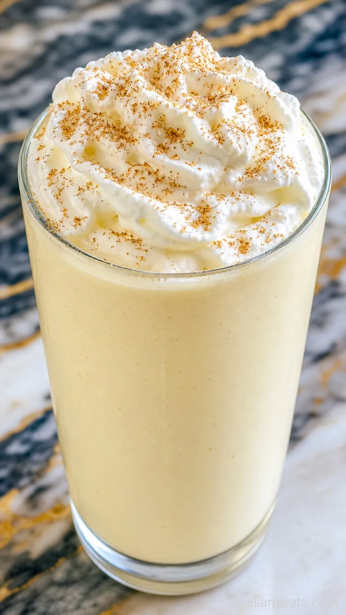 Step 2: Pour and Garnish the Shake