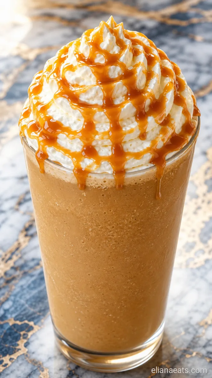 Step 2: Pour and Top the Frappuccino