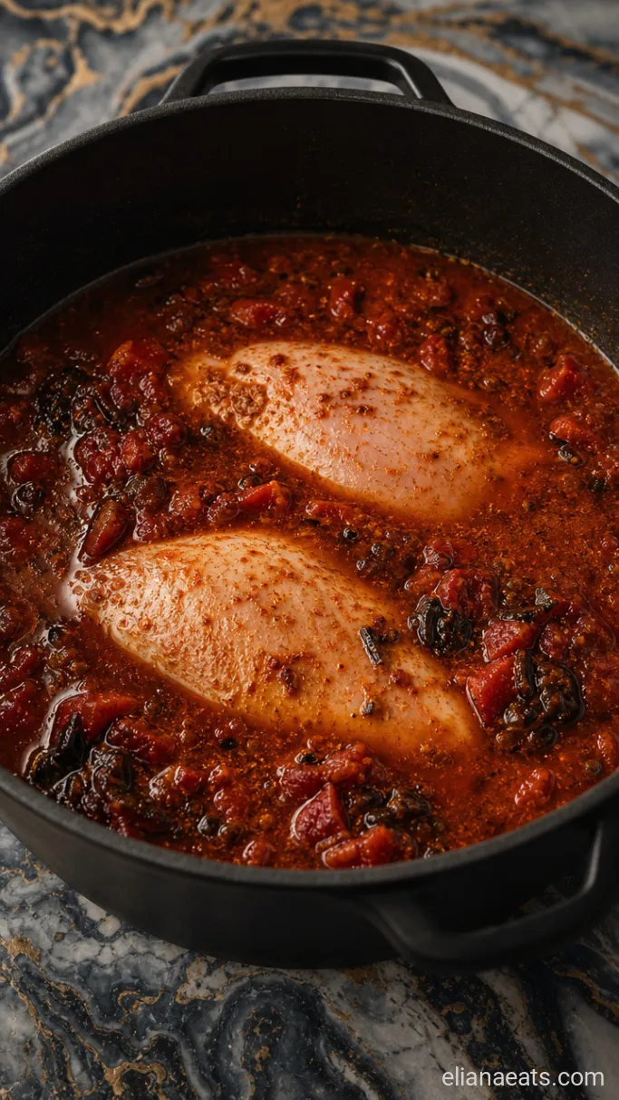 Step 2: Simmer the Chicken in the Broth