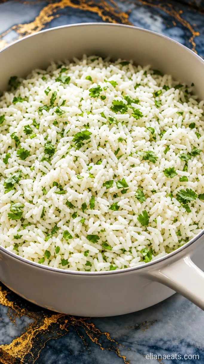 Step 2: Simmer the Cilantro-Lime Rice