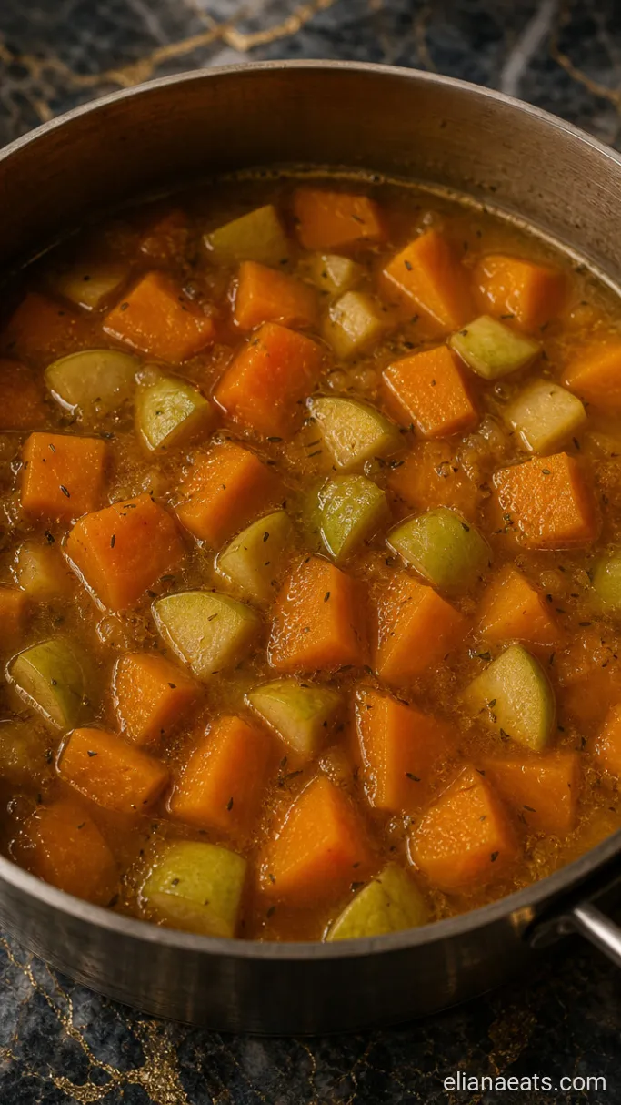Step 2: Simmer the Squash and Apple