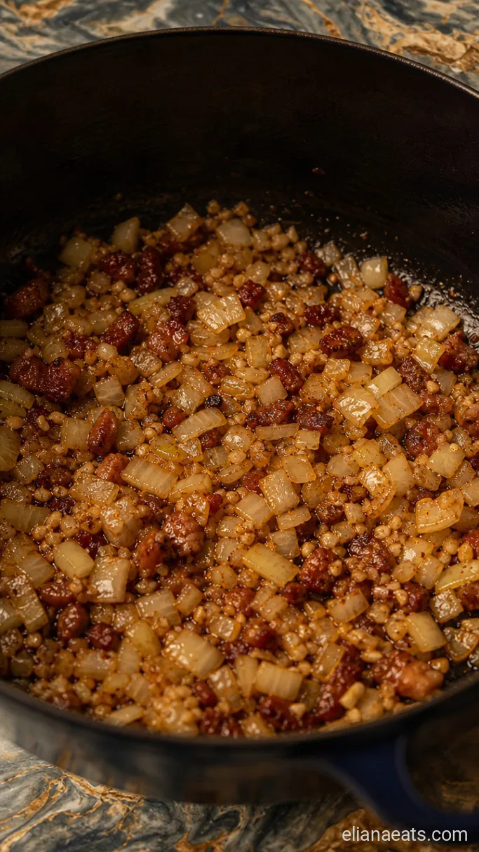 Step 2: Soften the Onion and Garlic