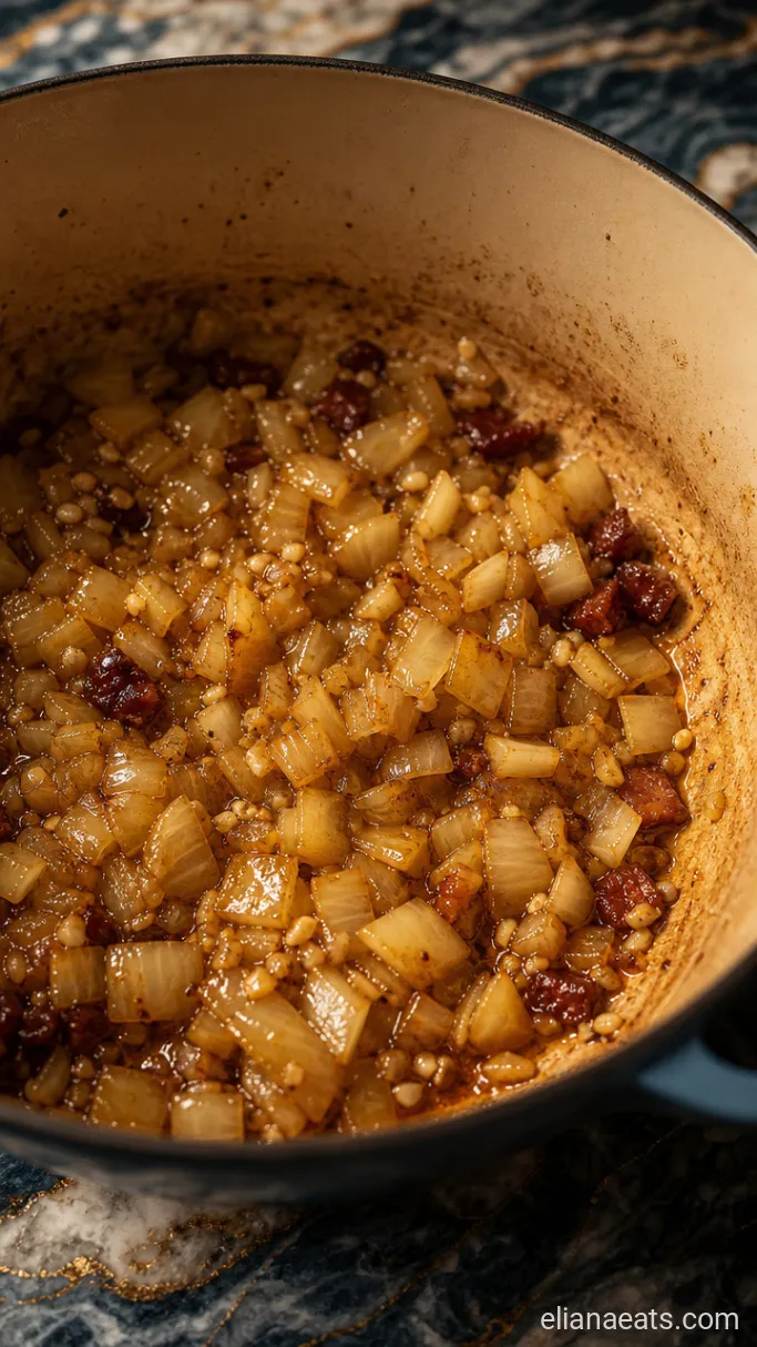 Step 2: Soften the Onion and Garlic