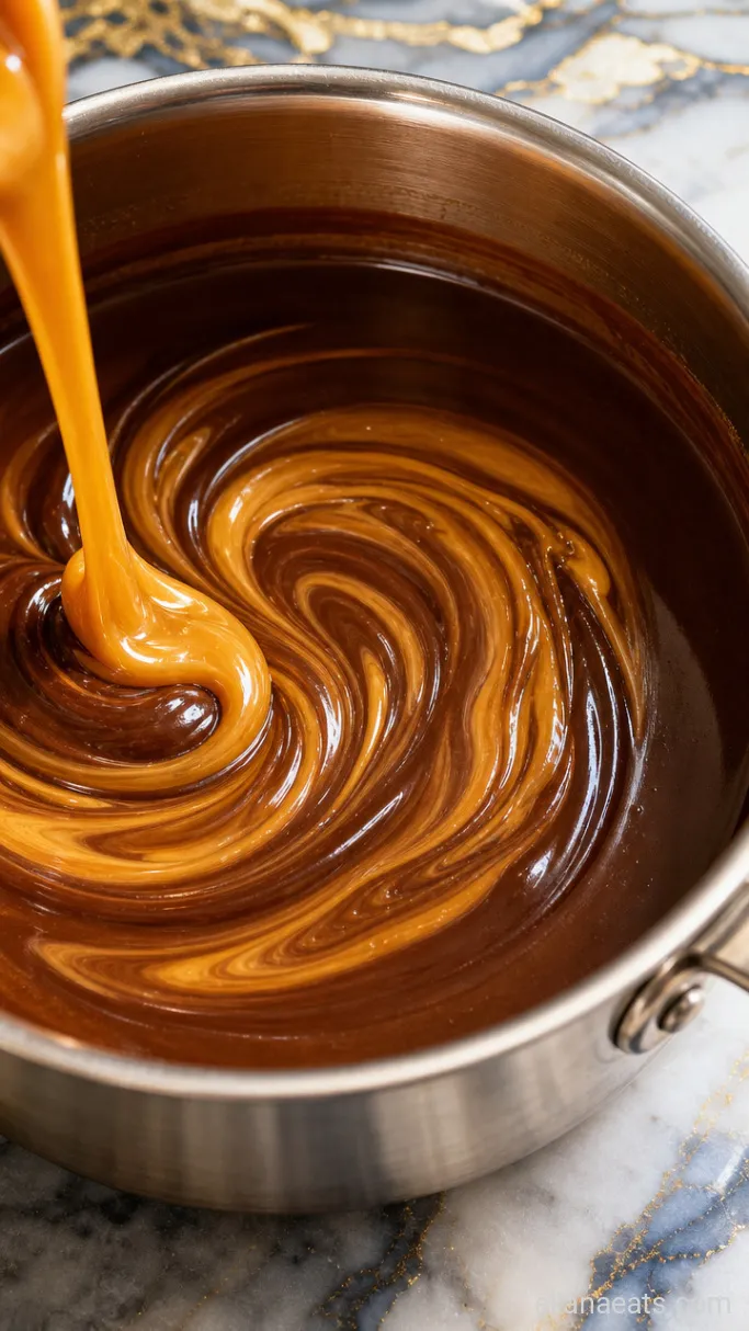 Step 2: Stir In the Caramel and Vanilla