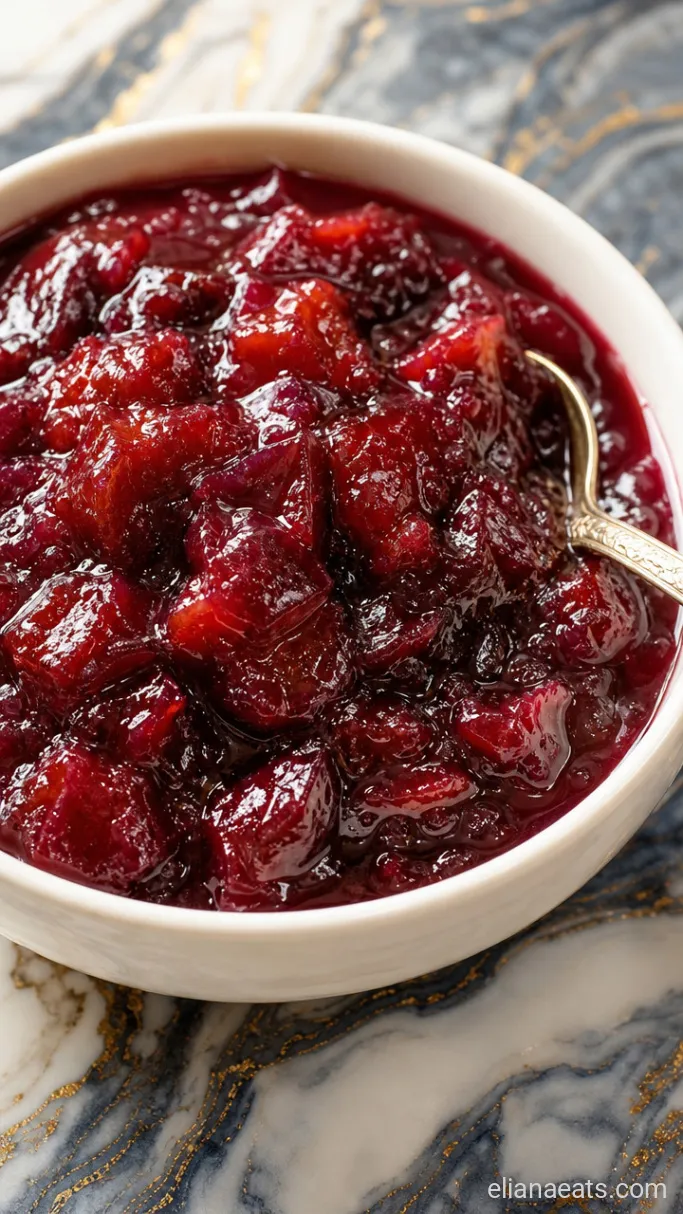 Step 2: Stir the Plum Topping
