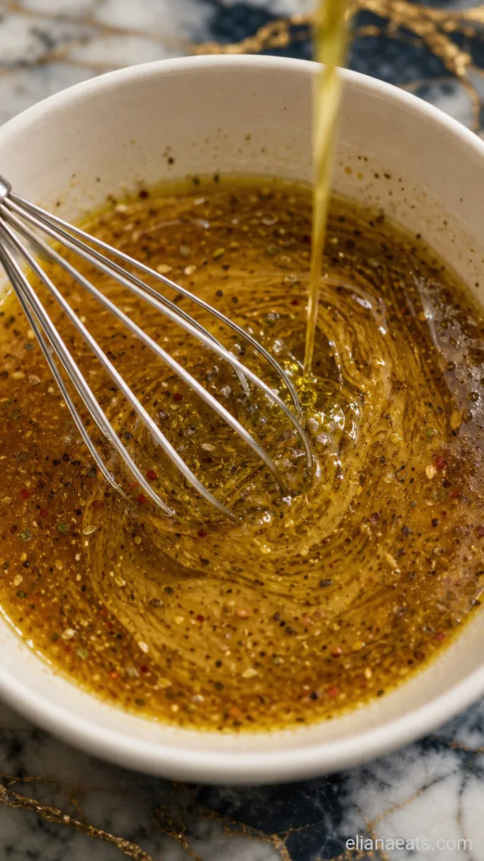 Step 2: Stream in the Olive Oil
