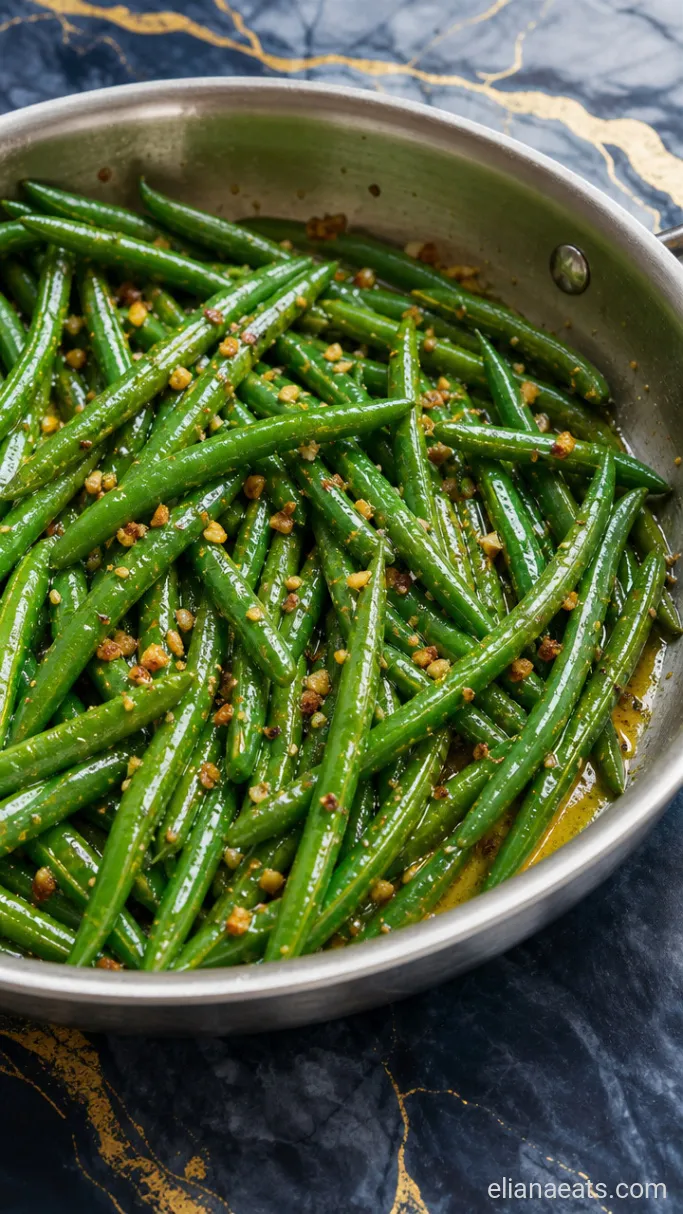 Step 2: Toss the Beans in Butter and Garlic