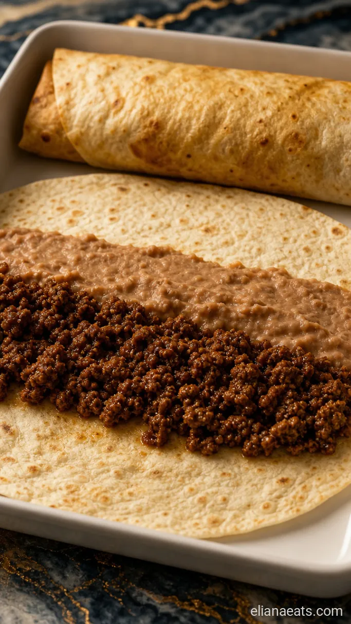 Step 2: Warm the Beans and Assemble the Tortillas