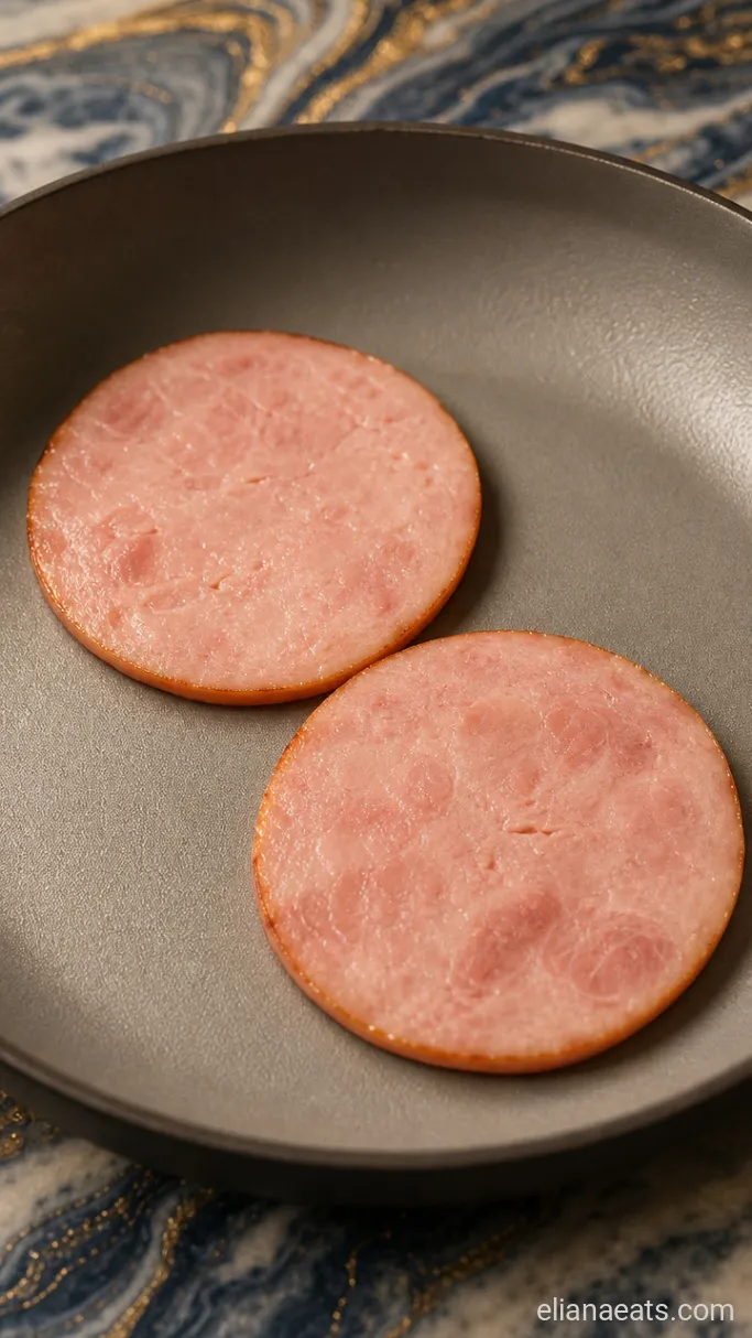 Step 2: Warm the Canadian Bacon